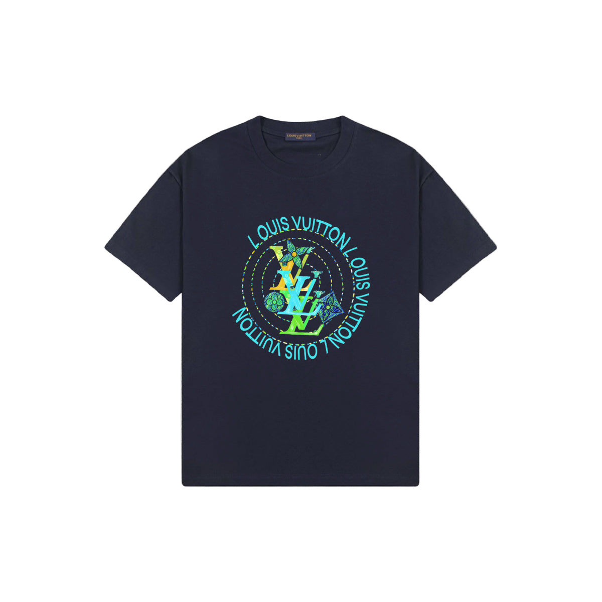 Luxury Multi-Color Water-Print T-Shirt – Premium Cotton Tee - TruVybe Essentials
